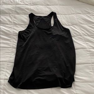black fitness tank
